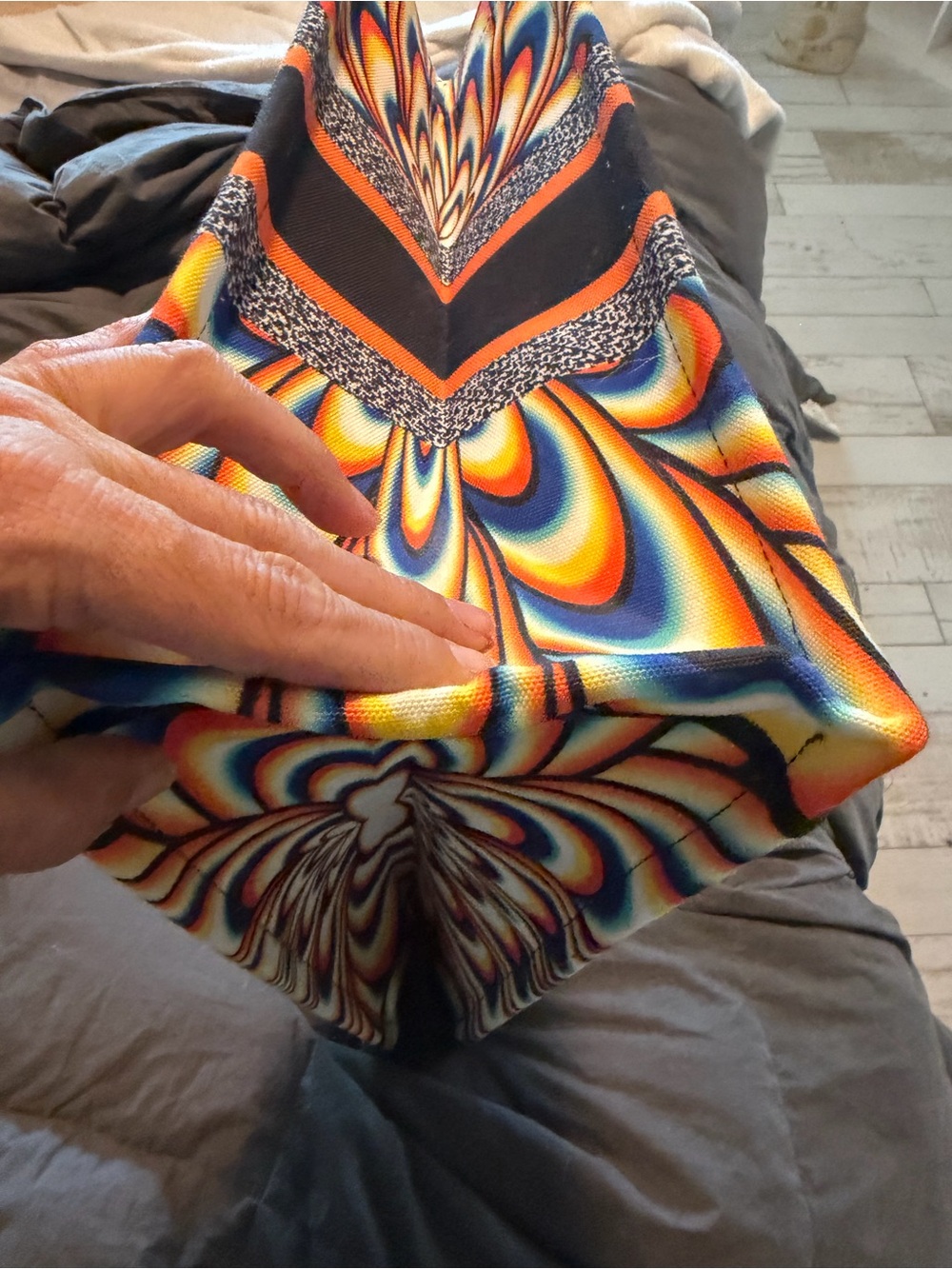 Chr*st*an Di*r Multicolor Patterned Book Tote - Picture 8 of 8